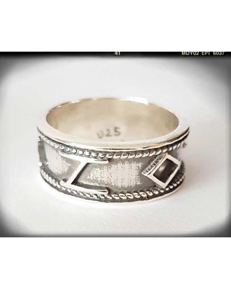 anillo plata druida runas poder proteccion amuleto celta