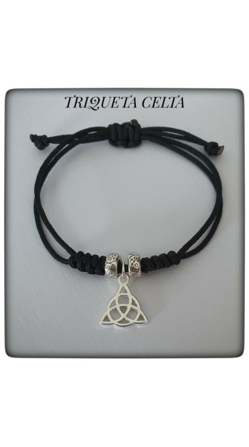 amuleto celta triqueta nudo celta plata pulsera embrujada