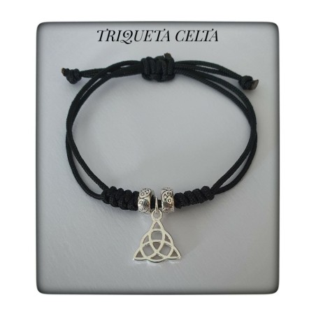 amuleto celta triqueta nudo celta plata pulsera embrujada