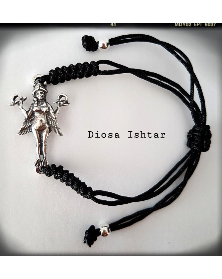 Diosa Sumeria Innana , ishtar ,lilith , Anunnaki pulsera plata de ley