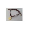 oro plata de ley pulsera cruz orlada colgante proteccion