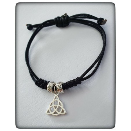 amuleto celta triqueta nudo celta plata pulsera embrujada