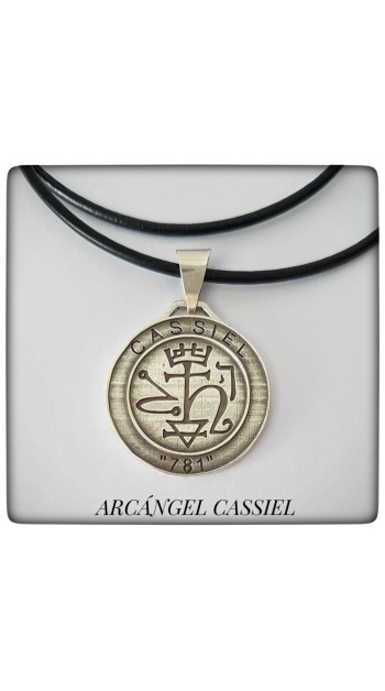 cassiel arcangel plata colgante proteccion