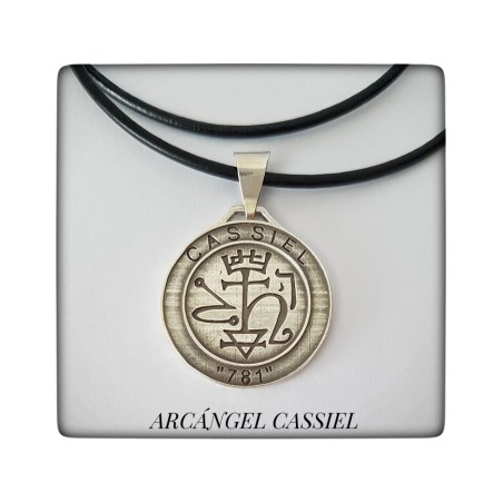 cassiel arcangel plata colgante proteccion