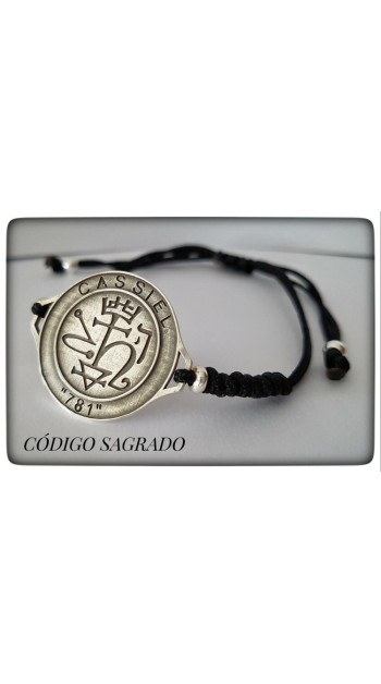 arcangel cassiel plata proteccion protector pulsera