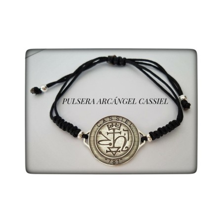 arcangel cassiel plata proteccion protector pulsera