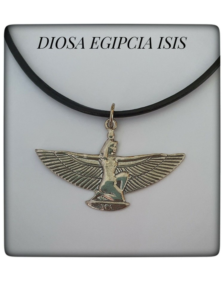 diosa isis plata de ley colgante egipcia egipto