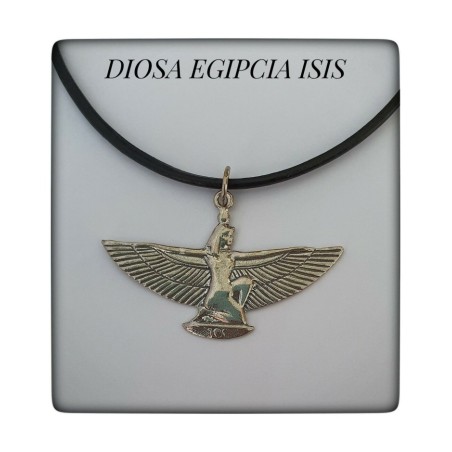 diosa isis plata de ley colgante egipcia egipto