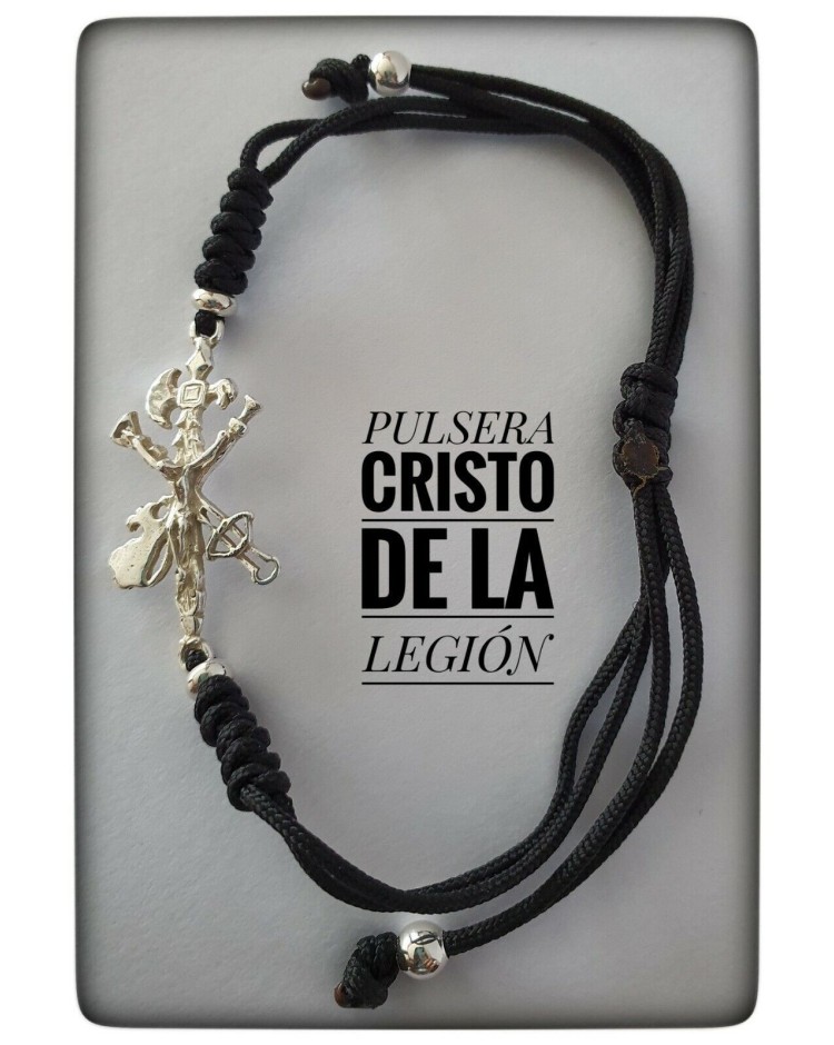 cristo de la legion plata de ley pulsera