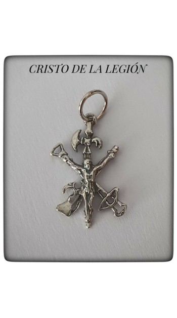 colgante cristo de la legion plata de ley