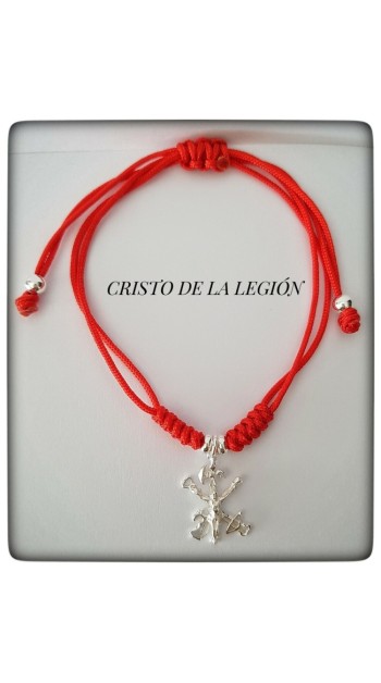 pulsera cristo de la legion plata de ley