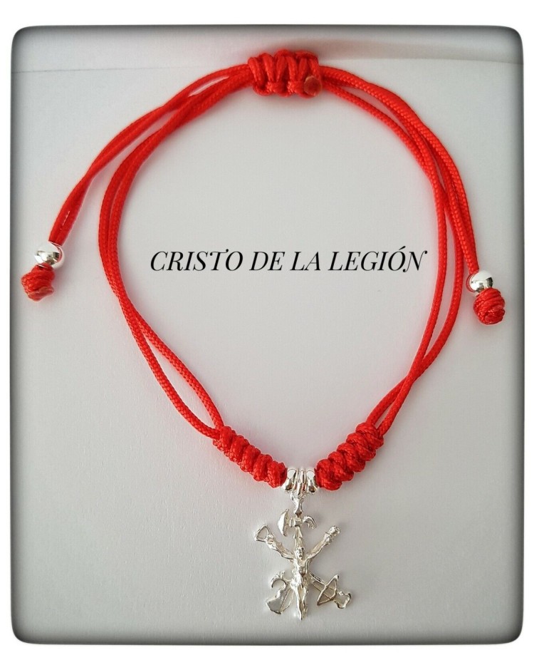 pulsera cristo de la legion plata de ley