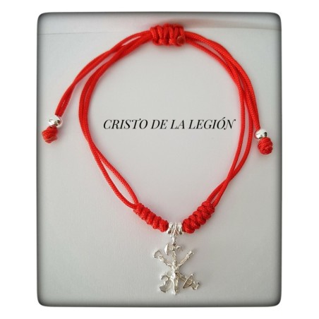 pulsera cristo de la legion plata de ley