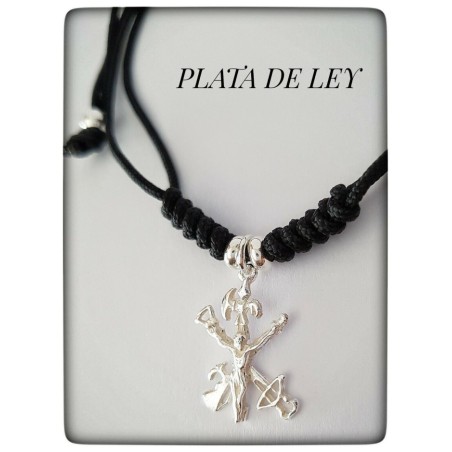 pulsera cristo de la legion plata de ley