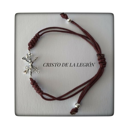 pulsera cristo de la legion en plata de ley