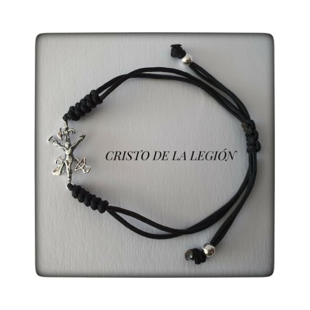 pulsera cristo de la legion en plata de ley