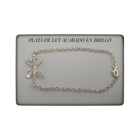 pulsera cristo de la legion en plata de ley