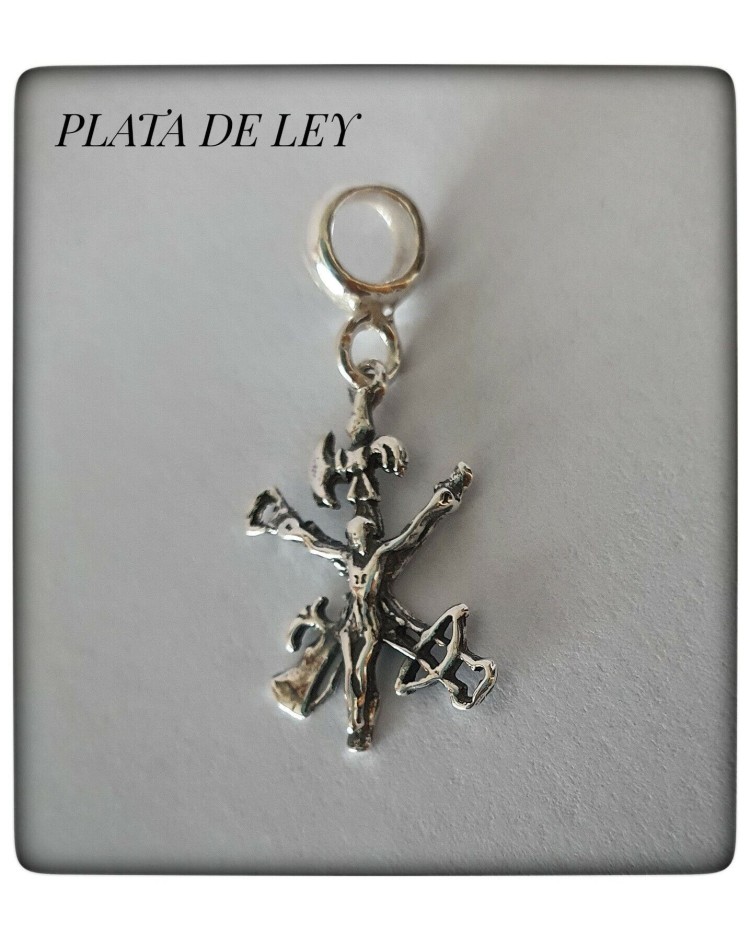 Cristo de la legión en plata de ley abalorio pulsera pandora