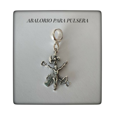 Cristo de la legión en plata de ley abalorio pulsera pandora