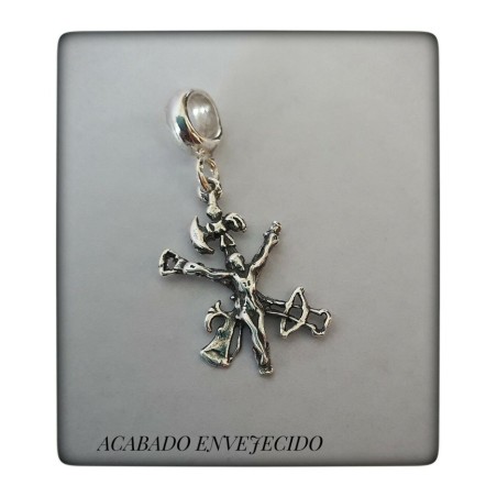 Cristo de la legión en plata de ley abalorio pulsera pandora