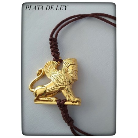 lammasu lamassu lamasu lamasus shedu pulsera plata de ley oro