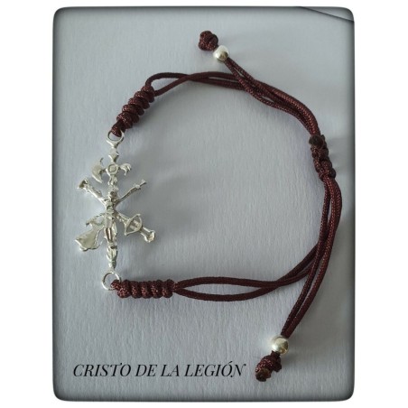 pulsera cristo de la legion plata de ley