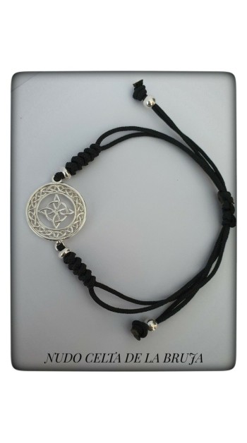 pulsera con nudo celta de las brujas plata de ley proteccion