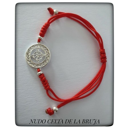 pulsera con nudo celta de las brujas plata de ley proteccion