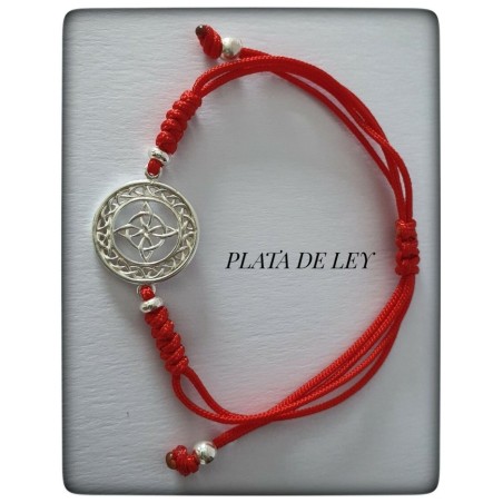 pulsera con nudo celta de las brujas plata de ley proteccion