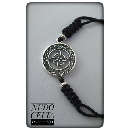 pulsera con nudo celta de las brujas plata de ley proteccion