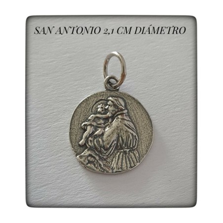 medalla san antonio de padua plata proteccion protector