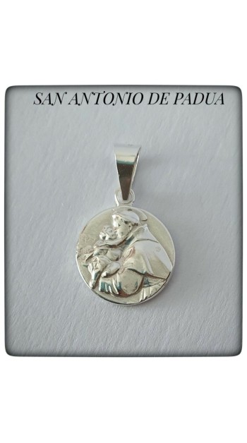 medalla san antonio de padua plata de ley proteccion