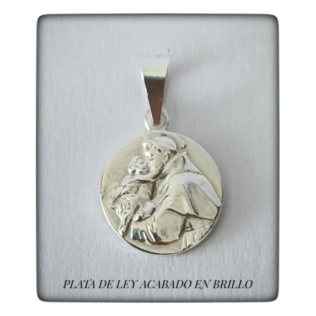 medalla san antonio de padua plata de ley proteccion