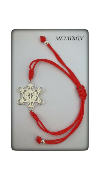 arcangel metatron cubo plata de ley pulsera protector proteccion