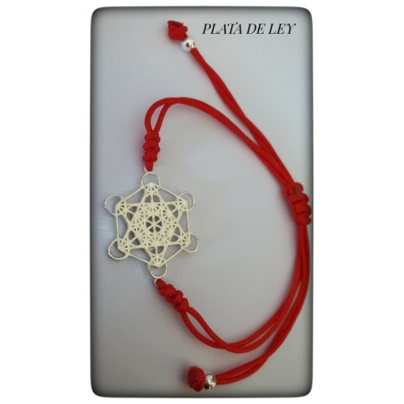 arcangel metatron cubo plata de ley pulsera protector proteccion