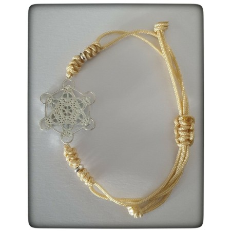 arcangel metatron cubo plata de ley pulsera protector proteccion