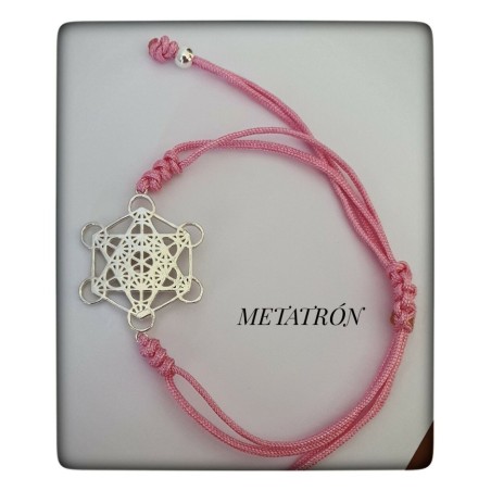 arcangel metatron cubo plata de ley pulsera protector proteccion