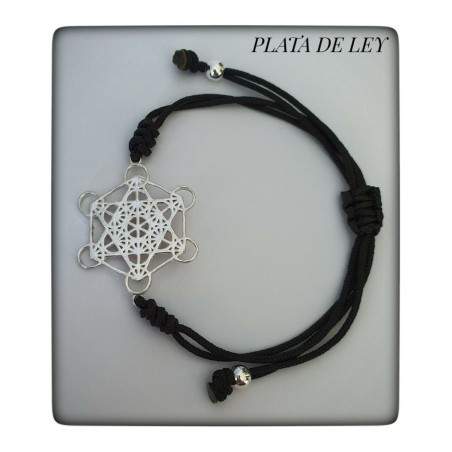 arcangel metatron cubo plata de ley pulsera protector proteccion