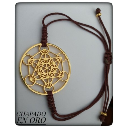 pulsera con cubo arcangel metatron plata proteccion protector