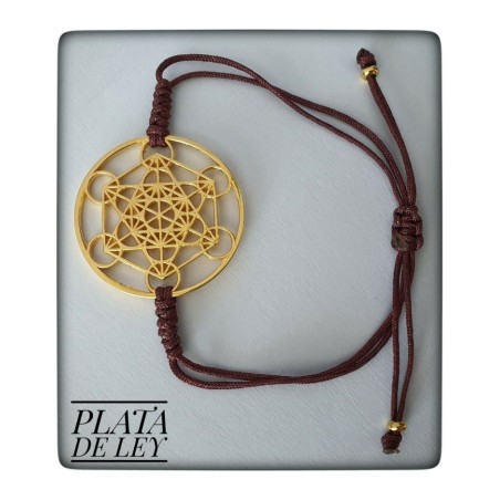 pulsera con cubo arcangel metatron plata proteccion protector