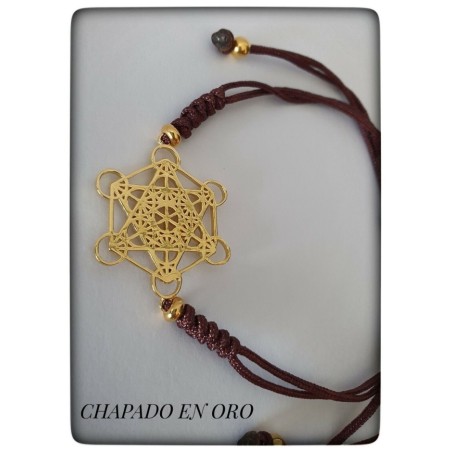 pulsera cubo metatron plata de ley proteccion protector