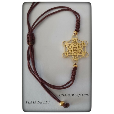 pulsera cubo metatron plata de ley proteccion protector