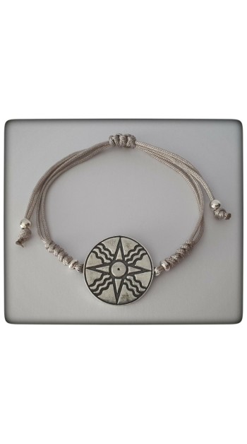 dios sumerio utu disco solar protector plata de ley pulsera