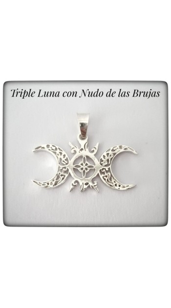 triple luna nudo celta de las brujas meigas proteccion amuleto