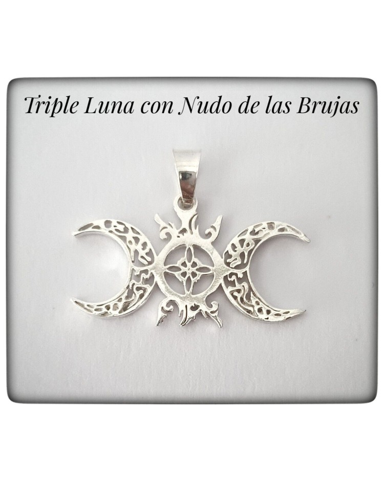 triple luna nudo celta de las brujas meigas proteccion amuleto