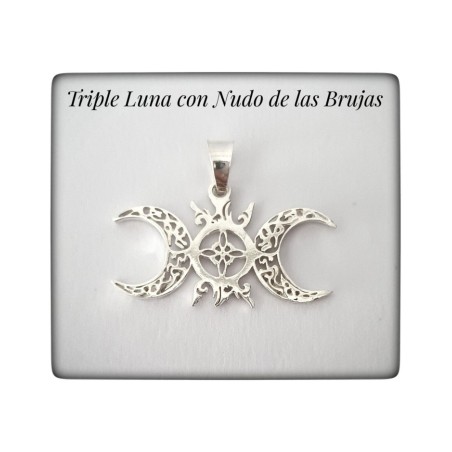 triple luna nudo celta de las brujas meigas proteccion amuleto