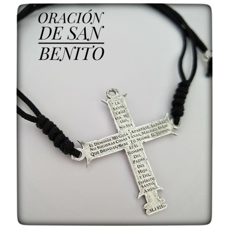 cruz san benito con oracion en latín y castellano