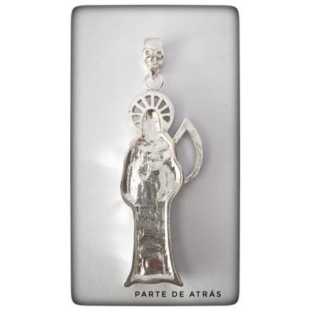 colgante santa muerte plata de ley mexico proteccion