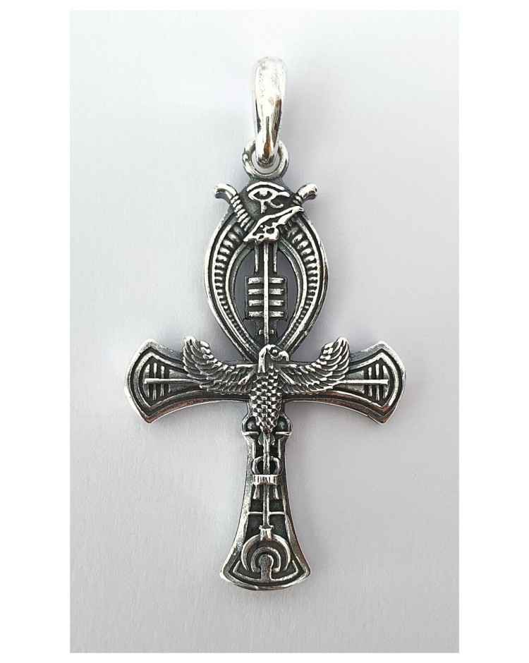 cruz de la vida egipcia plata colgante ank ankh