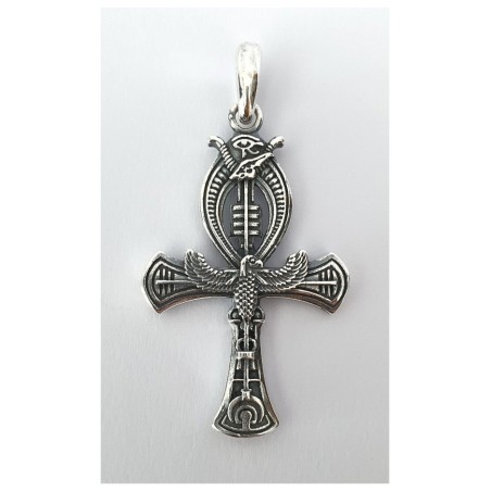 cruz de la vida egipcia plata colgante ank ankh